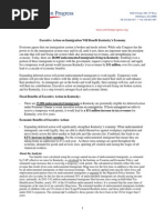 Economic Benefits of Executive Action for Kentucky