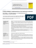 Pruebas biológicas complementarias en las muertes por sumersión