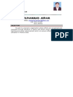 Muhammad Akram: Urriculum