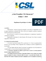 Regulament de Participare Cala Premiile CSL Bucuresti