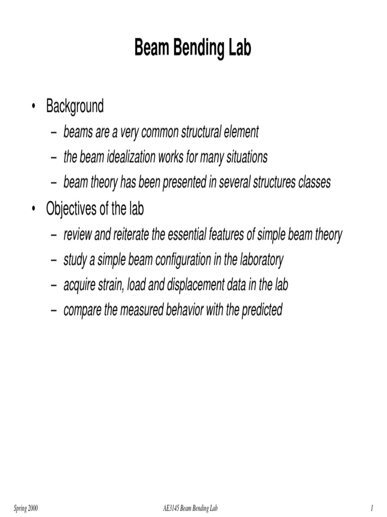 Beam Theory | PDF