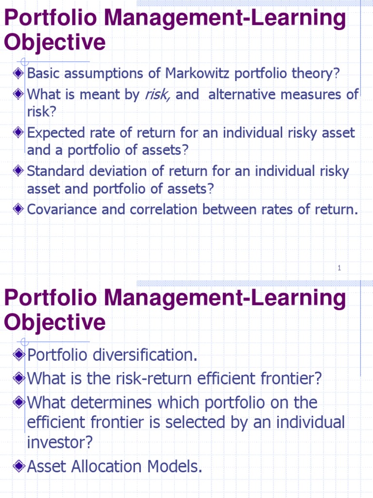 Portfolio Theory | Modern Portfolio Theory | Covariance