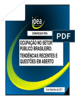 Ocupacao No Setor Publico Brasileiro 2011 Apresentacao