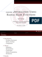 Mesh Deformation Using Radial Basis Functions