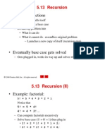 Recursive Functions: 5.13 Recursion