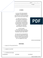 Atividade de Interpretacao A Porta 2º Ano