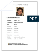 Curriculum Vitae Montacarga