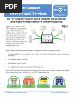 DigitalConnect Wi-Fi Hotspot Services Brochure