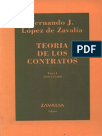 Lopez de Zavalia, Fernando- Teoria de Los Contratos Tomo I
