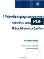 Valoración Proyectos. DCF Modelos de Descuento de Cash-flows ESCP Estrategia Fin 2010