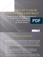 Essentials of A Valid Construction Contract