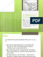 Elementos y Etiquetas HTML