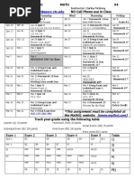 Academic Calendar 94 W10