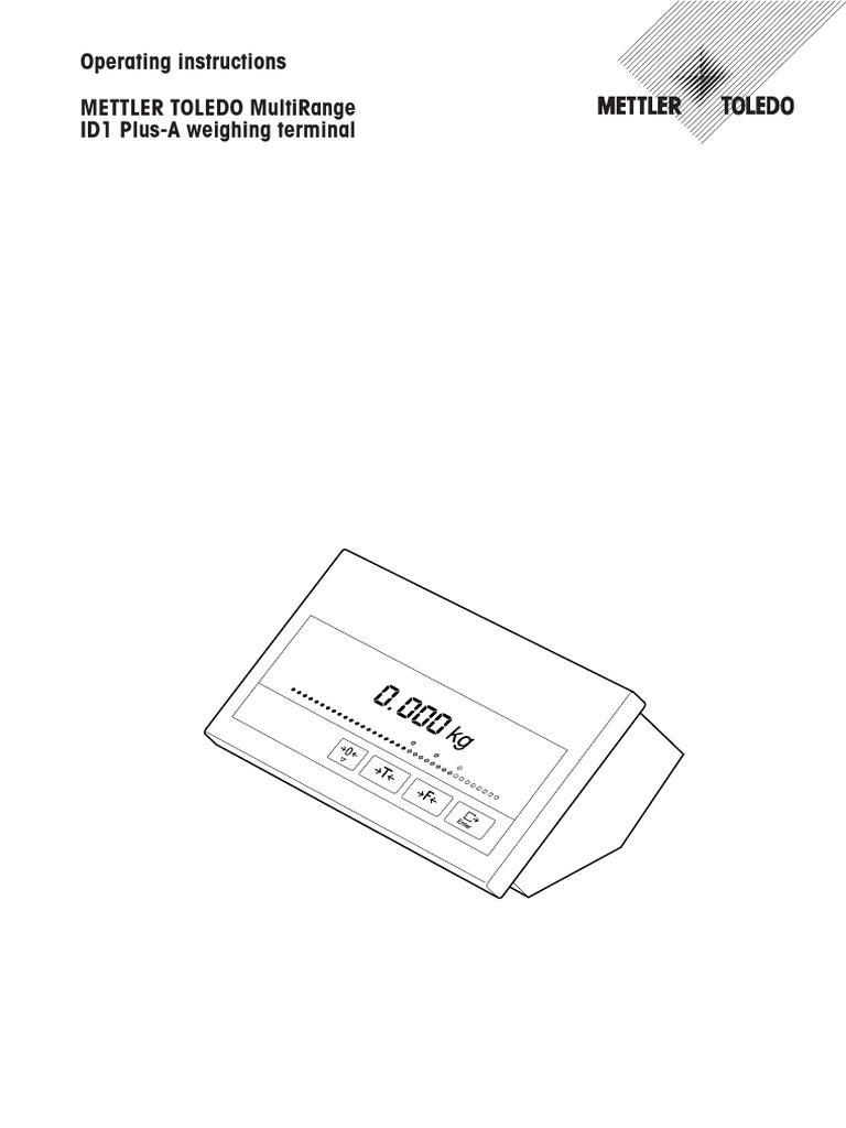Инструкция mettler toledo id 1