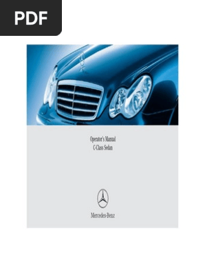 MercedesBenz C.CLASS.取扱説明書 W203.C230 Mercedes C CLass W203 Users Manual | PDF | Computers