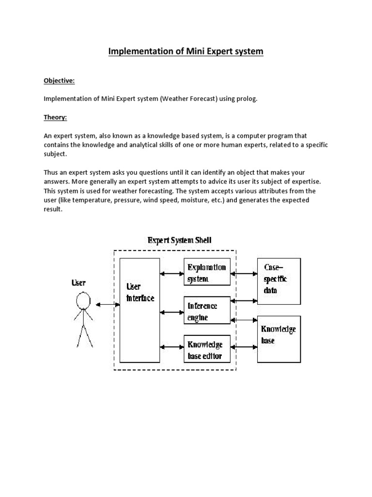 Prolog-Based Mini Expert System for Weather | PDF | Cybernetics | Areas ...