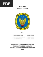 Download Makalah Ragam Bahasa Indonesia by Dimas Renaldi Angkawijaya SN248244665 doc pdf