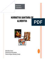 DIGESA - Normativa Sanitaria de Alimentos