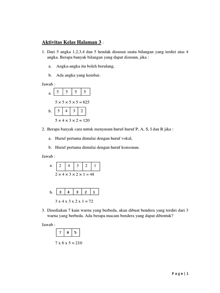 Contoh Soal Permutasi Unsur Yang Sama Cara Golden