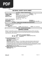 MSDS Methane