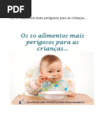 10 Alimentos Perigosos Para criança