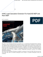 HVAC Load Calculation Extension for AutoCAD MEP and Revit MEP