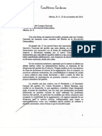 La Carta Con La Que Cuauhtémoc Cárdenas Renunció Al PRD