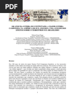 100 Anos Da Guerra Do Contestado,