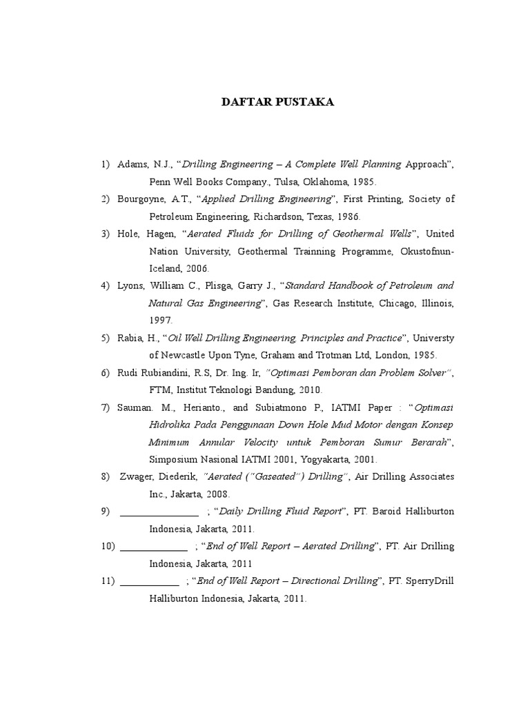 Essential Drilling Engineering References | PDF