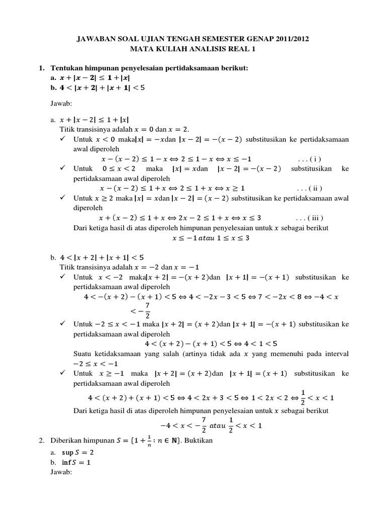 Kunci Jawaban Uts Anreal 1 Docx