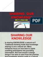 Sharing Our Knowledge