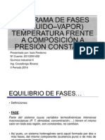 Diagrama de Fases T-Xy A Pcte