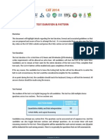 Test Duration & Pattern: Section Name Number of Questions