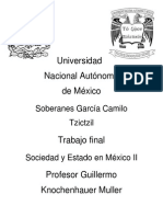 Trabajo Final, Sociedad y Edo en México II, Camilo Tzictzil Soberanes