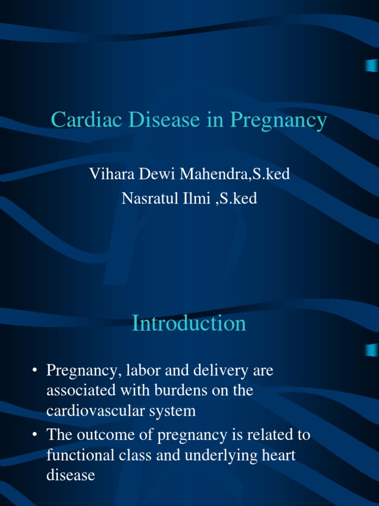 Cardiac Disease Management in Pregnancy | PDF | Heart | Cardiovascular ...