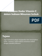 P2 Penetapan Kadar Vitamin C Dalam Sediaan Minuman Serbuk