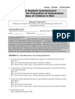 Sample Barrier Analysis Questionnaire