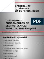 Fundamentos de Eletrotécnica I - Prof. Dr. Enilson José