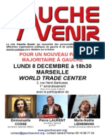 réunion publique de gauche avenir à Marseille le 8 décembre