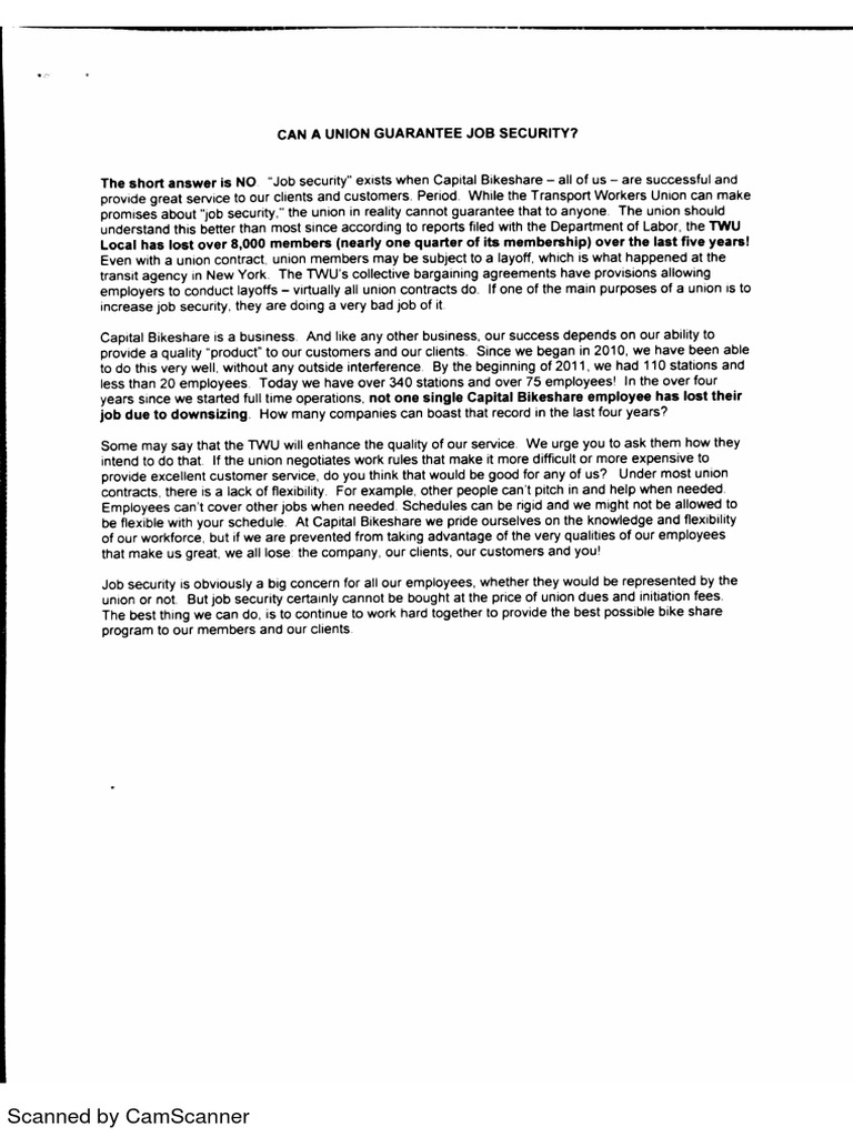 Job Security | PDF | Business