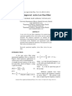 An Improved Active Low Pass Filter: J. Pure Appl. & Ind. Phys. Vol.1 (3), 206-211 (2011)