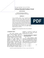 A New CCII Based Sinusoidal Oscillator Circuit: Arun Kumar