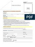Application Form For SY2015-16 UA&P