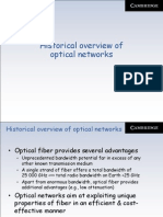 Historical Overview of Optical Networks