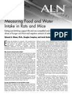 Measuring Food and Water Intake- ALN