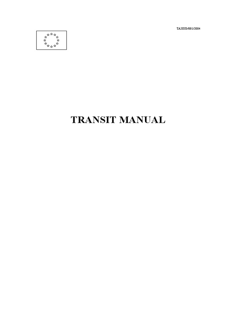 European Transit Procedure Manual | PDF | Guarantee | Customs