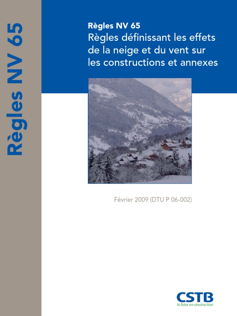 Regles Neige Et Vent NV 65 PDF | PDF | Plaie | Neige