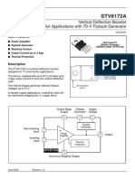 STV8172A: Vertical Deflection Booster For 3-A TV/Monitor Applications With 70-V Flyback Generator