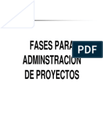 Fases de La Administracion de Proyectos