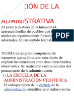 Evolución de La Teoría Administrativa